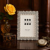 Sixtrees Lavish Pearl & Crystal Cascade 5 x 7 inch metal Photo Frame
