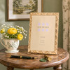 Sixtrees Polly Handmade Geometric Gold-Tone 5 x 7 inch Photo Frame