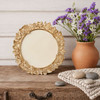Sixtrees Robin Enchanting Golden Butterfly & Floral Circular Photo Frame 5 inch Circular