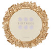 Sixtrees Robin Enchanting Golden Butterfly & Floral Circular Photo Frame 5 inch Circular