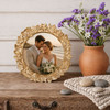 Sixtrees Robin Enchanting Golden Butterfly & Floral Circular Photo Frame 5 inch Circular