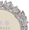 Sixtrees Robin Enchanting Silver Butterfly & Floral Circular Photo Frame 5 inch Circular