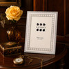 Sixtrees Vanessa Elegant Pearl & Enamel Photo 5 x 7 inch metal Frame