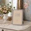 Sixtrees Zoe Elegant Chic Metallic Beaded Silver  4 x 6 inch Photo Frame