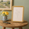 Sixtrees Zoe Elegant Chic Metallic Beaded Gold 4 x 6 inch Photo Frame
