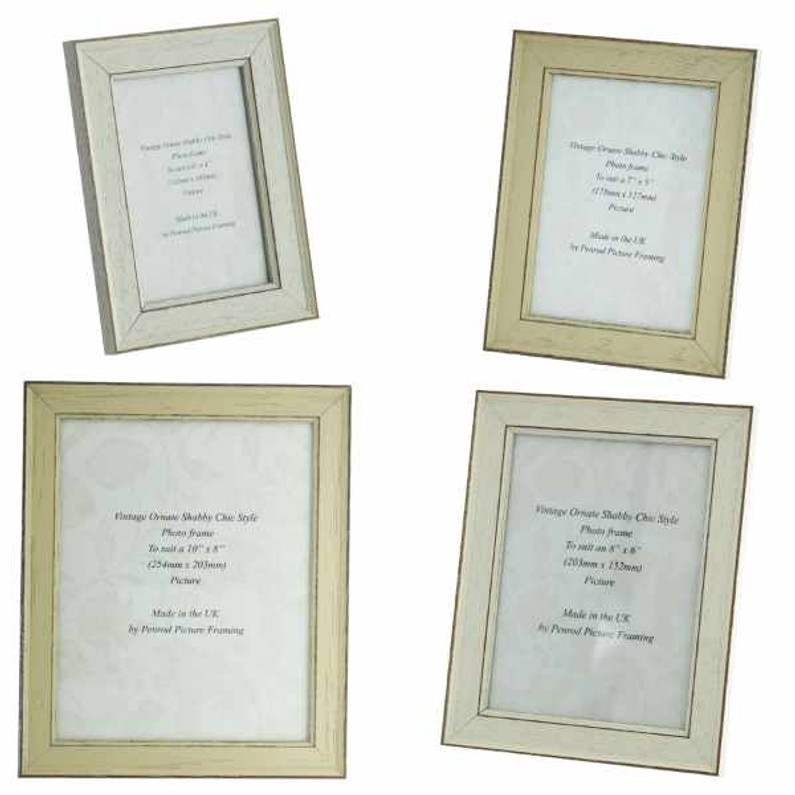 New Siena range of shabby chic photo frames now available.