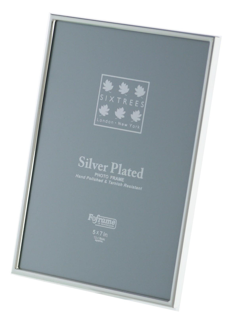 Carrs Silver フォトフレーム 8×6インチ 925 英国製 Carrs Silver Sterling Silver Fluted Photo Frame with Wood