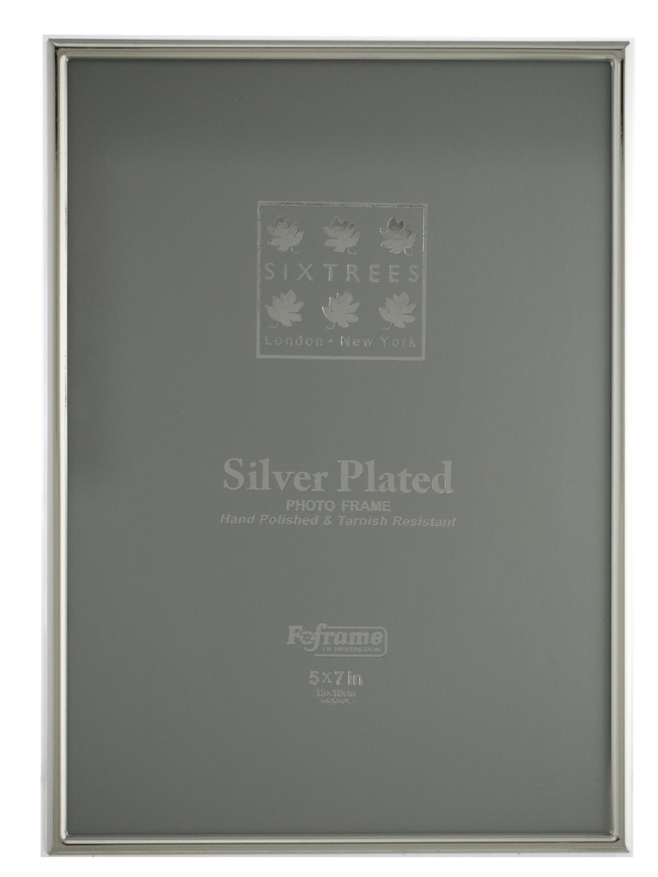 Carrs Silver フォトフレーム 8×6インチ 925 英国製 Carrs Silver Sterling Silver Fluted Photo Frame with Wood
