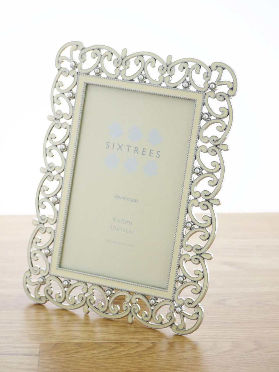 white vintage style photo frames