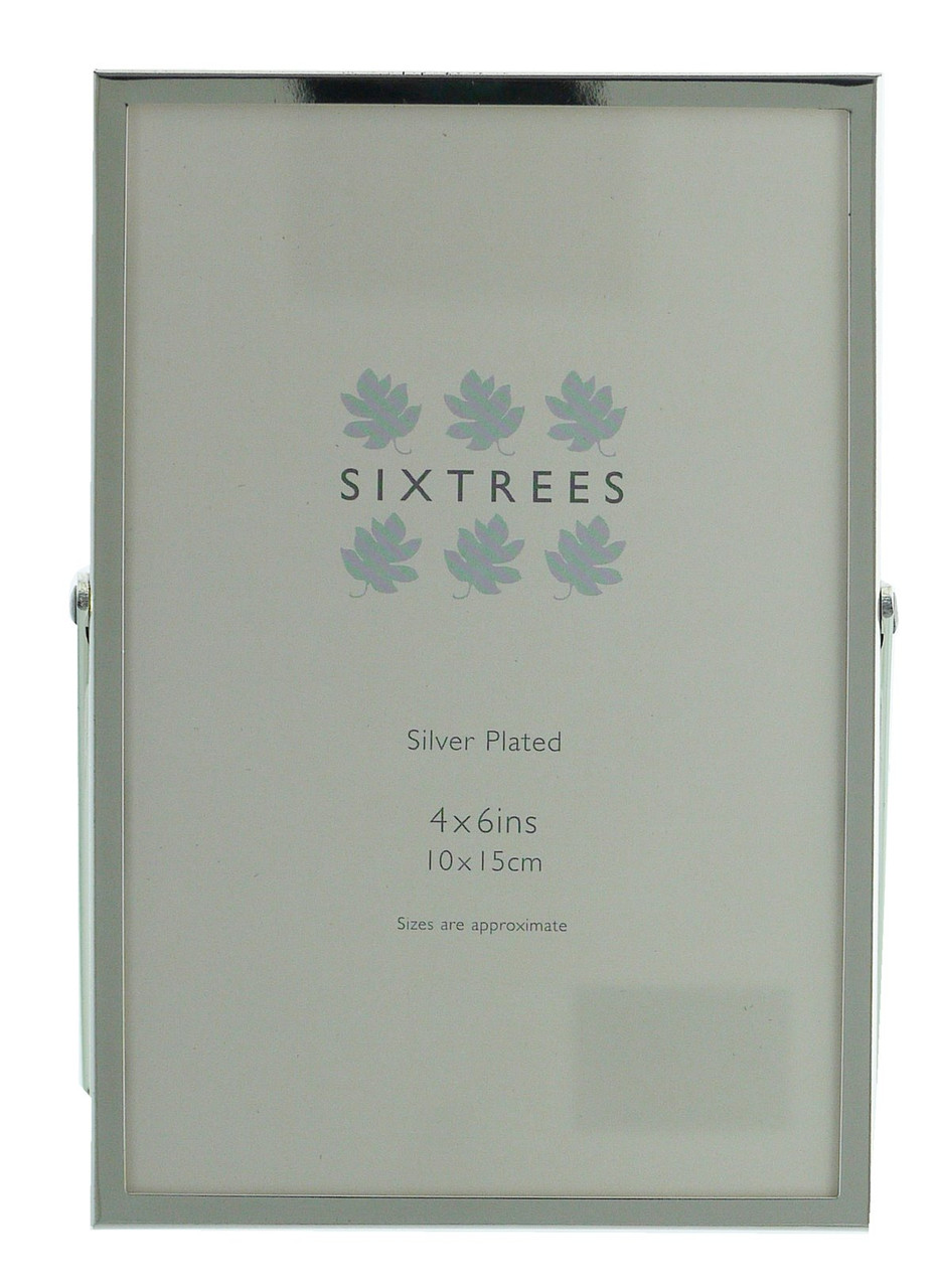 Sixtrees Elite Square Edge Silver Plated Photoframe 3x2 inch