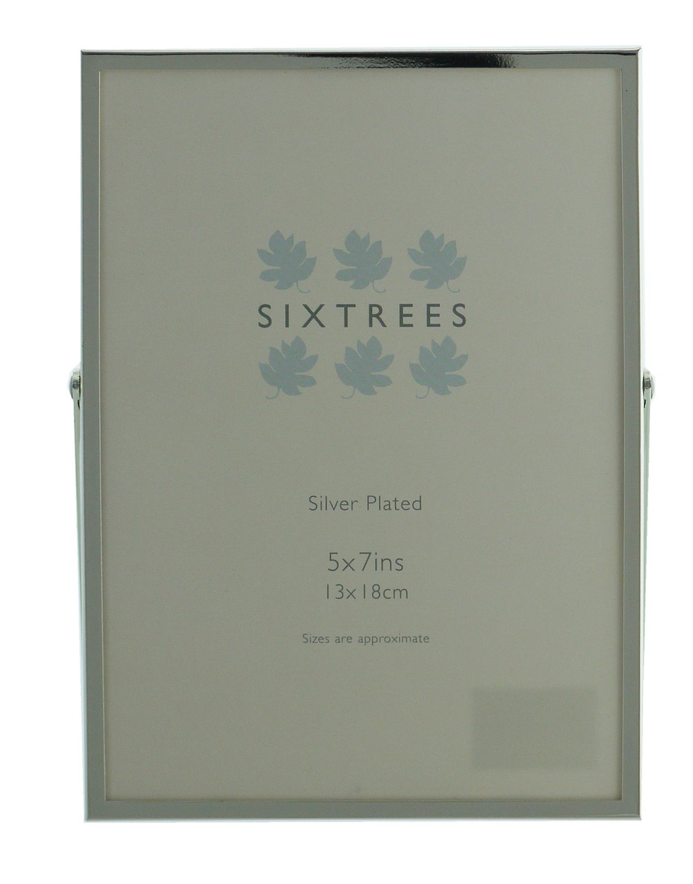 Sixtrees Elite Square Edge Silver Plated Photoframe 3x2 inch