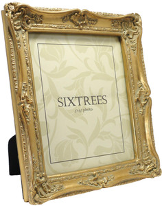 Sixtrees Chelsea 5-250-80 Shabby Chic Style Very Ornate Gold 10x8 inch Photo Frame