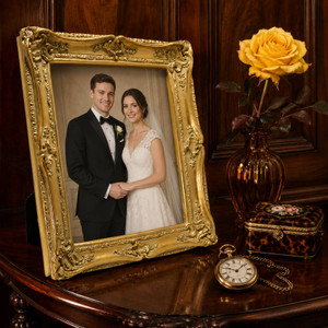 Sixtrees Chelsea Gold antique ornate vintage 8 x 10 inch photo frame