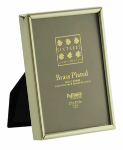  Hartford Brass Plated 2.5 x 3.5 inch Photo Frame. 1-400-23