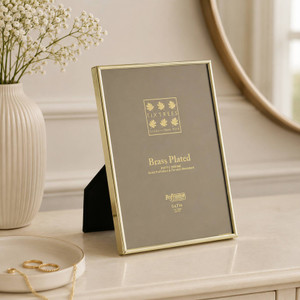Sixtrees Hartford Brass Plated 5 x 7 inch Photo Frame