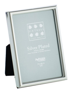 Sixtrees 2-400-23 2.5 x 3.5-inch Cambridge Narrow Rim Silver Plated Photo Frame