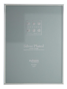 Sixtrees Cambridge 2-400-68 8 x 6-inch (203x152mm) Narrow Rim Silver Plated Photo Frame