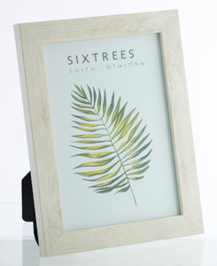 Sixtrees WD-206-57 Laser White Finish 7x5 inch Photo Frame