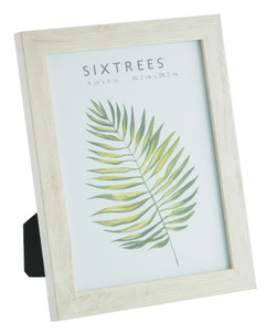 Sixtrees Laser WD-206-68 White Oak Finish 6x4 inch Photo Frame