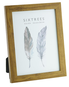 Sixtrees Twilight WD-205-68 Light Oak Finish 8x6 inch Photo Frame