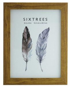 Sixtrees Twilight WD-205-68 Light Oak Finish 8x6 inch Photo Frame