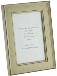 Siena Light Sage 6x4 inch  Handmade Shabby Chic  Photo Frame.