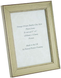 Siena Light Sage 8x6 inch  Handmade Shabby Chic  Photo Frame.