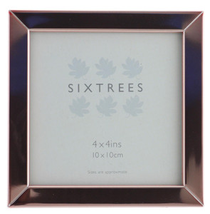 Sixtrees 2-121-44 Wide Square Edge Copper 4x4 inch photoframe