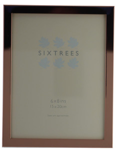 Sixtrees 2-121-68 Square Edge Copper 8x6 inch photoframe
