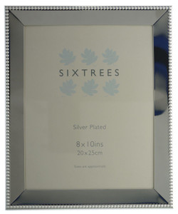 Sixtrees 6-309-80 Farrell Silver Plated 10x8 inch Photo Frame