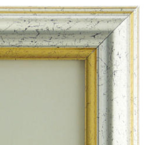 Sorrento Gold Handmade Custom size Photo Frame Distressed Crackle effect with gold highlights.