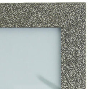 Charleston Pewter Sparkly Embossed Gold custom size photo frame with mirror effect edge.