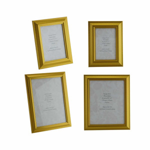Zambezi Hand made Rich Gold Zebra Stripe photo frames in 5 sizes from 6x4 inch - A4 pictures.