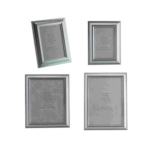 Zambezi Hand made Silver Zebra Stripe photo frames in 5 sizes from 6x4 inch - A4 pictures.