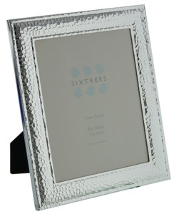 Sixtrees 6-314-80 Thorburn Embossed Silver Plated 10 x 8 inch Photo Frame.