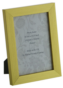 Handmade Brushed Gold Photoframes 6 x 4 inch - A4.