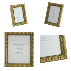 Giselle Hand Made Shabby Chic Vintage Ornate Gold photo frames in  8 sizes