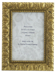 Giselle Hand Made Shabby Chic Vintage Ornate Gold photo frames 6 x 4 inch 