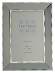Sixtrees 6-302-46 Jenkins Silver Plated 6 x 4 inch Photo Frame