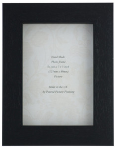 Christchurch Hand Made Black Wood 7 x 5 inch - 16 x 12 inch Photo Frames. 33mm Wide Deep reveal Profile.