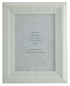 Handmade Ornate Distressed White Shabby Chic Photo Frames 6 x 4 - 16 x 12 inch.