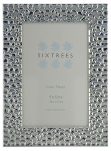 Sixtrees 6-345-46 Williams Embossed Silver Plated 6x4 inch Photo Frame.