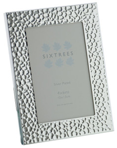 Sixtrees 6-345-46 Williams Embossed Silver Plated 6x4 inch Photo Frame.