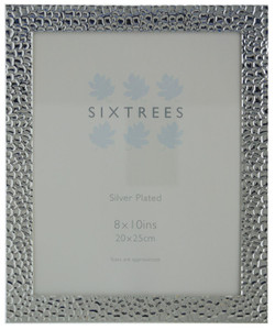 Sixtrees 6-345-80 Williams Embossed Silver Plated 10 x 8 inch Photo Frame.