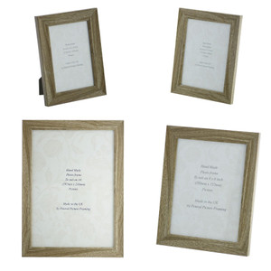 Oxford Teak Range shabby chic Photo Frames. 6 x 4 inch to A4 Certificate