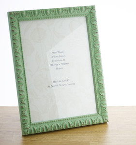 Giselle Hand Made Mint Green Shabby Chic Ornate Vintage A4 Photo Frame