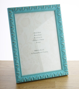 Giselle Hand Made Cornflower Blue Shabby Chic Ornate Vintage A4 Photo Frame