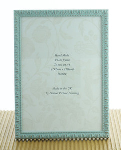 Giselle Hand Made Shabby Chic Vintage Ornate Sky Blue photo frames