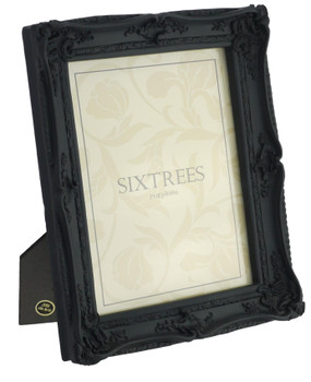 Sixtrees Chelsea 5-253-80 Shabby Chic Style Very Ornate Black Photo 10x8 inch Photo Frame