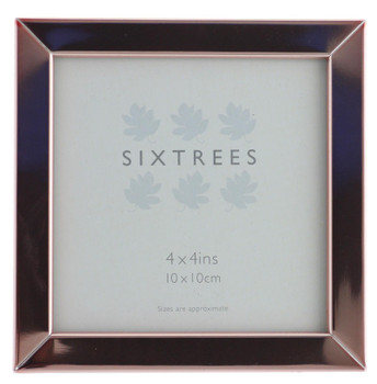 Sixtrees 2-121-44 Wide Square Edge Copper 4x4 inch photoframe